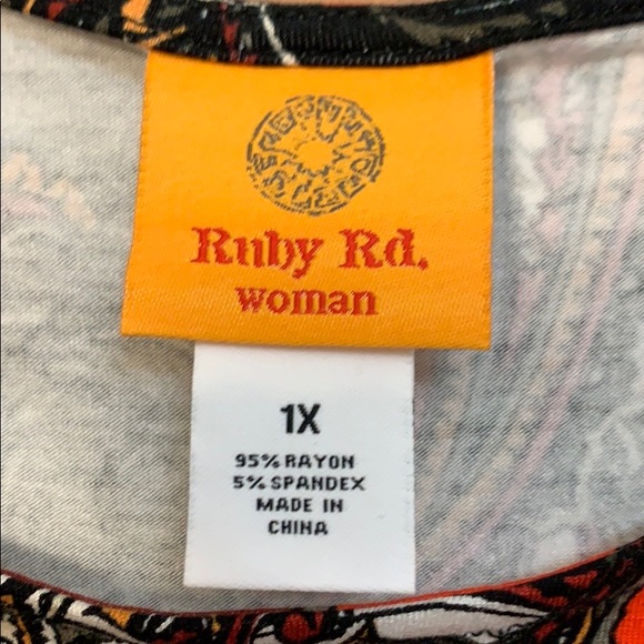 Ruby Rd Paisley Print Top - Picture 2 of 2